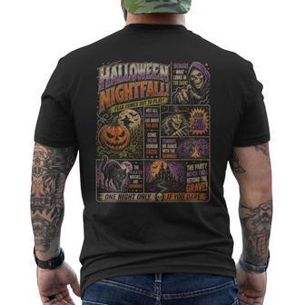 Halloween Bootleg Vintage Horrorfest Poster Party Halloween Men's T-shirt Back Print - Thegiftio UK