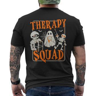 Halloween Therapy Squad Cute Ghost Mummy Skeleton Ot Pt Slp Men's T-shirt Back Print | Seseable UK