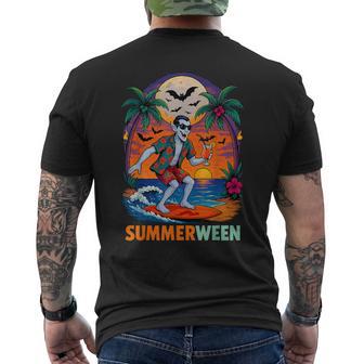 Halloween Summer Ween Dracula Costume Beach Party Halloween Men's T-shirt Back Print - Thegiftio UK