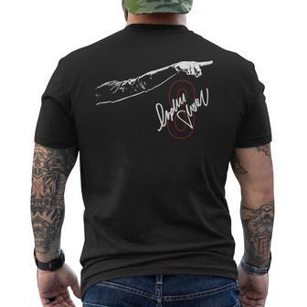 Hand Pointing Meme Basketball Men's T-shirt Back Print - Thegiftio UK