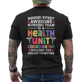 Health Unit Coordinator Huc Men's T-shirt Back Print - Thegiftio UK
