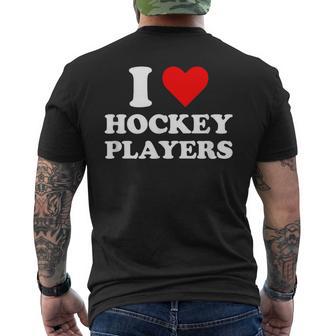 I Heart Hockey Players Campus Romance 2026 Men's T-shirt Back Print | Seseable UK