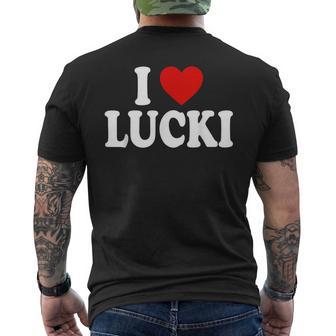 I Heart Love Lucki Men's T-shirt Back Print - Thegiftio UK