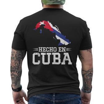 Hecho En Cuba Herencia Cubana Bandera Cubana Cuba In Mangas Camiseta Hombre Estampado Espalda - Regaloses