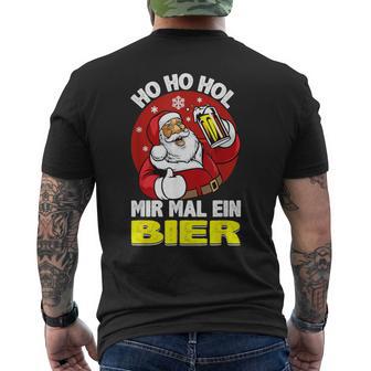 Ho Ho Hol Mir Mal Ein Bieranta Lustig Bier Weihnachten T-Shirt mit Rückendruck - Geschenkecke