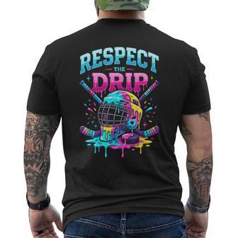Hockey Drip Boys Ice Cream Drip Sports Kids Hockey Men's T-shirt Back Print - Thegiftio UK