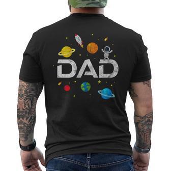 Hombre Papápace Planet Astronauta Fiesta De Cumpleaños Envejecida Camiseta Hombre Estampado Espalda - Regaloses