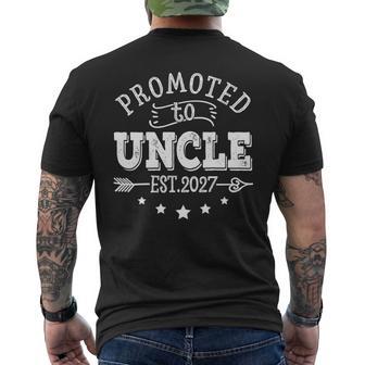 Hombres Que Prontoerán Papá Ascendidos A Tío Est 2027 Manga Larga Camiseta Hombre Estampado Espalda - Regaloses