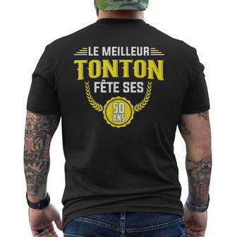 Homme Cadeau Anniversaire Drôle 50 Ans Pour Le Meilleur Tonton T-shirt imprimé au dos - Cadeauxyz