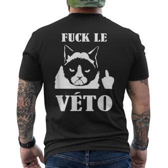 Homme Cadeau Chat Humour Rigolo Fuck Catétérinaire T-shirt imprimé au dos - Cadeauxyz