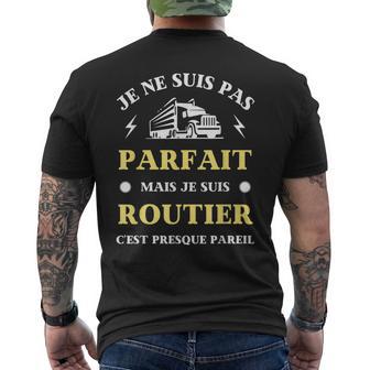 Homme Jeuis Parfait Routier Humour Camionneur Homme Drole T-shirt imprimé au dos - Cadeauxyz