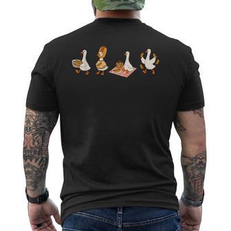 Hot Dog Lover Goose Foodie Hot Dog Meme Men's T-shirt Back Print | Seseable UK