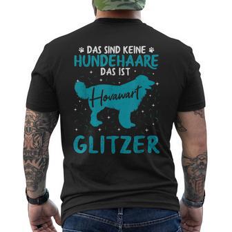 Hovawart Glitzer Hundehaare Hundebesitzer T-Shirt mit Rückendruck - Geschenkecke
