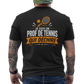 Humour Métier Professeurport Prof De Tennis T-shirt imprimé au dos - Cadeauxyz