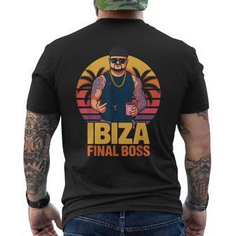 Ibiza Final Boss Meme Club Fiestaintage Camiseta Hombre Estampado Espalda - Regaloses