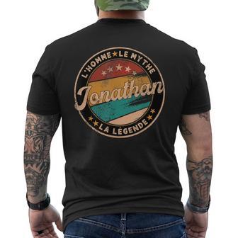 Idée Cadeau Prénom Jonathan L'homme Le Mythe La Légende T-shirt imprimé au dos - Cadeauxyz