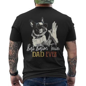 Il Miglior Boston Terrier Dad Ever Papà Amante Dei Cani Festa Del Papà T-shirt da uomo con stampa posteriore - Novitaregali