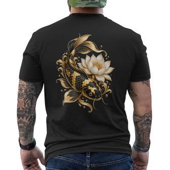 Illustration D'art Aquatique De Carpe Ornementale De Poissons Koï T-shirt imprimé au dos - Cadeauxyz