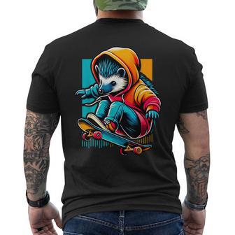 Illustration Dekateboard En Forme De Hérisson Cool T-shirt imprimé au dos - Cadeauxyz