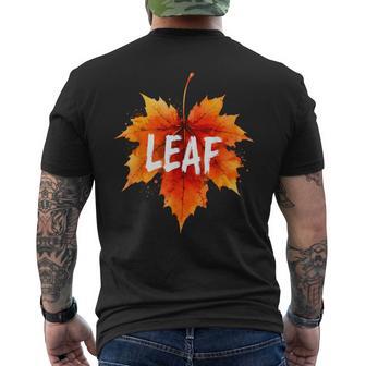 I'm A Leaf Adult Halloween Matching Couples Costume Men's T-shirt Back Print - Thegiftio UK