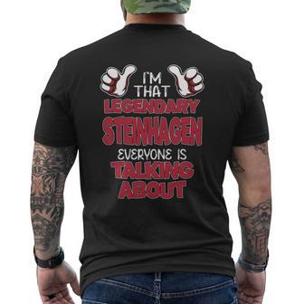 I'm That Legendary Steinhagen Everyone Is Talking About Steinhagen Name Men's T-shirt Back Print - Thegiftio UK