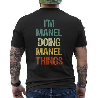 I'm Manel Doing Manel Things Regalo Personalizado Con El Pri Camiseta Hombre Estampado Espalda - Regaloses