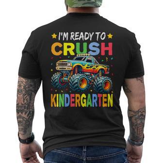 I'm Ready To Crush Kindergarten First Day Of School Boys Men's T-shirt Back Print - Thegiftio UK