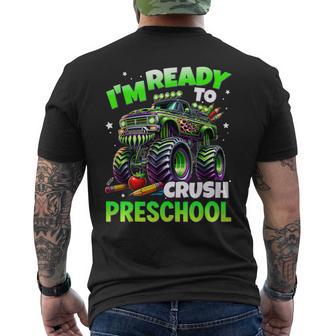 I'm Ready To Crush Preschool Monster Truck Boys Men's T-shirt Back Print - Thegiftio UK