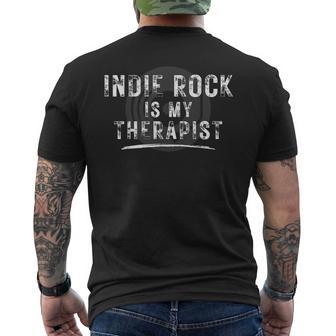 Indie Rock Is My Therapist Amateur De Musique Rétro T-shirt imprimé au dos - Cadeauxyz