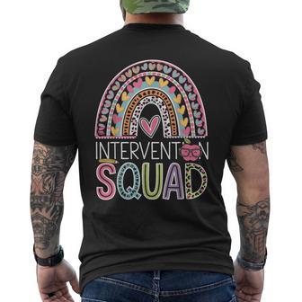 Intervention Squad Intervene Teaching Staff Intervention Men's T-shirt Back Print - Thegiftio UK