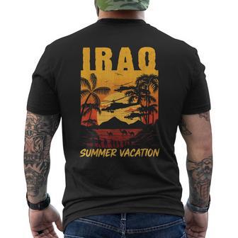 Iraq Summer Vacation Veteran Oif Desert Storm Oir Veterans Men's T-shirt Back Print - Thegiftio UK