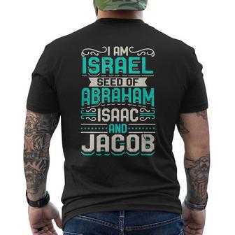I Am Israeleed Of Abraham Isaac And Jacob Quote Israelite Camiseta Hombre Estampado Espalda - Regaloses