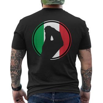 Italia Italienische Flagge Italien T-Shirt mit Rückendruck - Geschenkecke