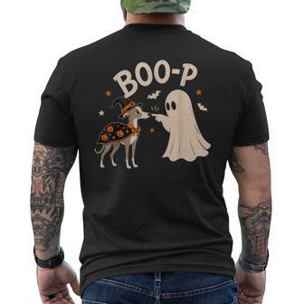 Italian Greyhound Boo Boo-P Ghost Nose Boop Halloween Dog Men's T-shirt Back Print - Thegiftio UK