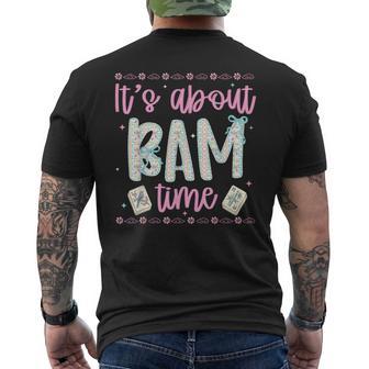 It's About Bam Time Mahjong Time Chinese Tile Game Men's T-shirt Back Print - Thegiftio UK