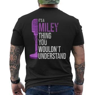 It's A Miley Thing You Wouldn't Understand Miley Men's T-shirt Back Print - Thegiftio UK
