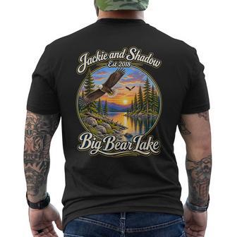 Jackie And Shadow Est 2018 Big Bear Lake Men's T-shirt Back Print - Thegiftio UK