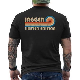 Jagger Retro 70S 80Sunsettripe T-shirt imprimé au dos - Cadeauxyz