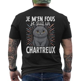 Je Fous Jeuis Un Chartreux Chartreux Doux T-shirt imprimé au dos - Cadeauxyz