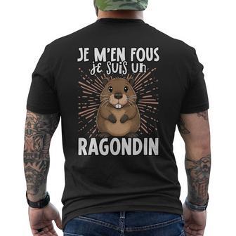 Je M'en Fous Jeuis Un Ragondin Doux Ragondin T-shirt imprimé au dos - Cadeauxyz