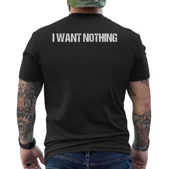 Je Neeux Rien T-shirt imprimé au dos - Cadeauxyz
