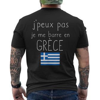 Je Peux Pas Je Me Barre En Grèce Cadeauoyage Grecque Drôle T-shirt imprimé au dos - Cadeauxyz
