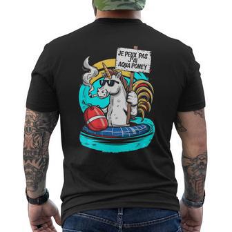 Je Peux Pas J'ai Aquaponey Humour Licorne Coloré Drôle T-shirt imprimé au dos - Cadeauxyz