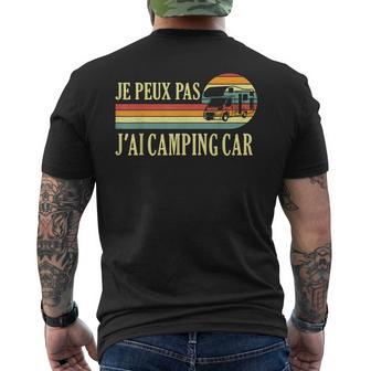 Je Peux Pas J'ai Camping-Car Camper Camp Campeur Drôle T-shirt imprimé au dos - Cadeauxyz