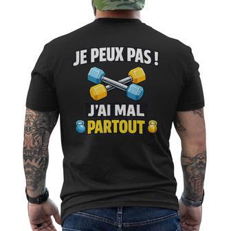Je Peux Pas J'ai Mal Partoutport Musculation Exercices T-shirt imprimé au dos - Cadeauxyz
