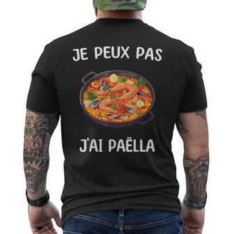 Je Peux Pas J'ai Paella T-shirt imprimé au dos - Cadeauxyz