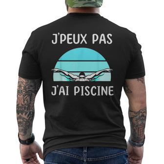 Je Peux Pas J'ai Piscine Cadeau Natation T-shirt imprimé au dos - Cadeauxyz