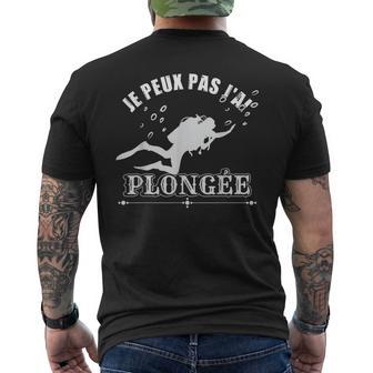 Je Peux Pas J'ai Plongée Plongeur Plongeon T-shirt imprimé au dos - Cadeauxyz