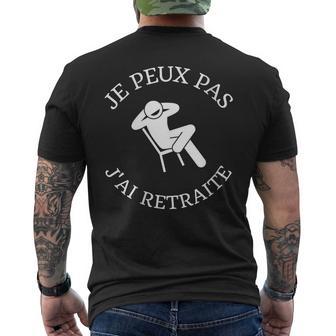 Je Peux Pas J'ai Retraite Humour Papy Homme Drole T-shirt imprimé au dos - Cadeauxyz