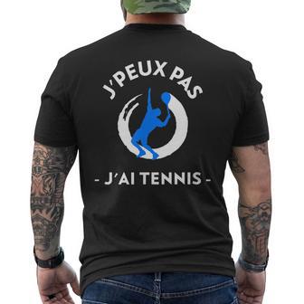 Je Peux Pas J'ai Tennis Humour Tennis T-shirt imprimé au dos - Cadeauxyz